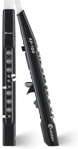 AP 100 Electric Wind Instrument, 80 Built-in Tones, Portable EWI with Voice Control & Voice Announcement, OLED Display, Built-in OTG, Dual Timbres for Practice & Performance (Black) in Saudi Arabia