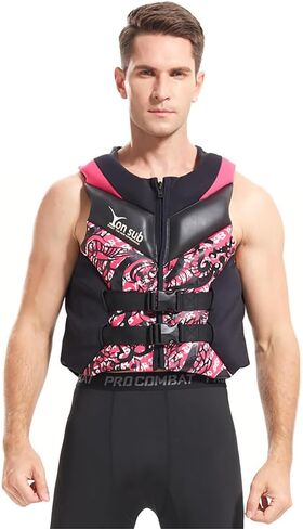 WYYHAA Men's Neoprene Wakesurf Impact Vest, Lightweight Swim Vest for Adults, Breathable & Comfortable, for Snorkeling, Kayaking, Paddle Boating & Water Sports in Kuwait