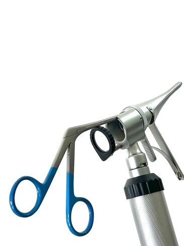 Otoscope Kit with Alligator Forceps Specula Extra Bulbs Veterinary Diagnostics Instrument Kit - Artlab in Kuwait