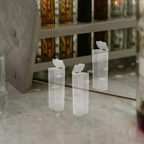 PRETYZOOM Microscope Slide Storage Box 20-Pack Plastic Slide Holder Case for 10 Glass Slides Laboratory Reusable Boxes Portable Organizer in Kuwait