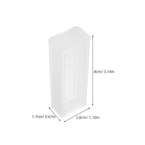 PRETYZOOM Microscope Slide Storage Box 20-Pack Plastic Slide Holder Case for 10 Glass Slides Laboratory Reusable Boxes Portable Organizer in Kuwait
