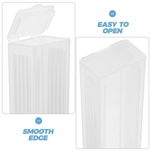 PRETYZOOM Microscope Slide Storage Box 20-Pack Plastic Slide Holder Case for 10 Glass Slides Laboratory Reusable Boxes Portable Organizer in Kuwait