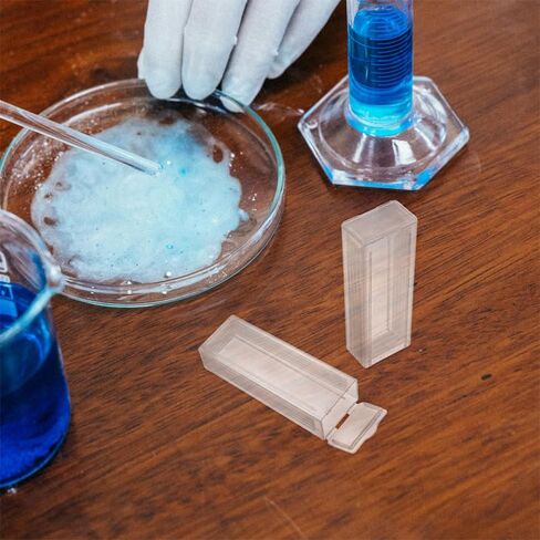 PRETYZOOM Microscope Slide Storage Box 20-Pack Plastic Slide Holder Case for 10 Glass Slides Laboratory Reusable Boxes Portable Organizer in Kuwait