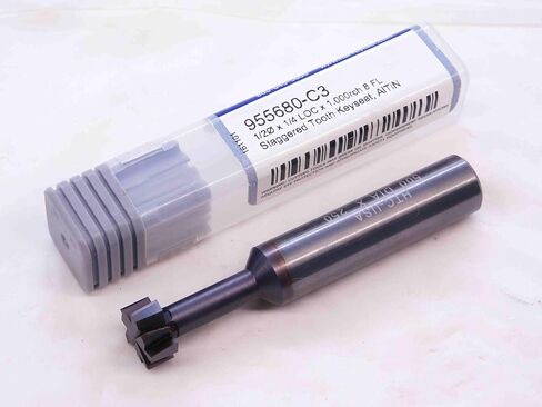 New Harvey Tool 1/2 OD X 1/4 W Staggered Tooth Carbide KEYSEAT Cutter 955680-C3 - NS2054CG5 in Saudi Arabia