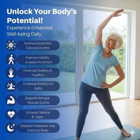 تخفيف آلام العصب الوركي | مستخلصات نباتية | مكونات مختارة بعناية، جودة ممتازة، 120 كبسولة in Kuwait