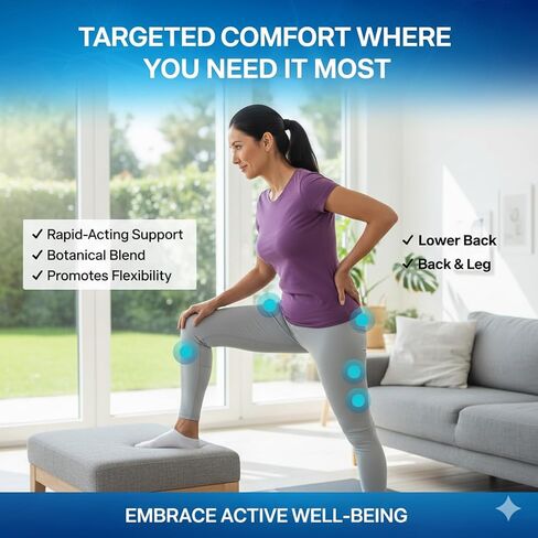 تخفيف آلام العصب الوركي | مستخلصات نباتية | مكونات مختارة بعناية، جودة ممتازة، 120 كبسولة in Kuwait