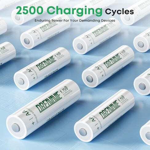 Dreamme 1200mAh 1.5v بطاريات الليثيوم AAA [غير قابلة للتشغيل]- بطاريات Lithium AAA الممتازة 1.5 فولت in Kuwait