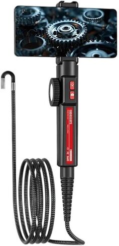 360 Degree Rotation Endoscope Camera 6mm Lens HD Articulated Inspection Borescope Camera for Car iOS Android in Saudi Arabia