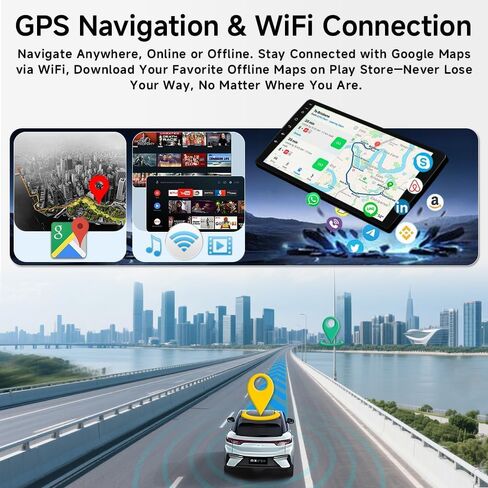 ASURE Android Car Stereo Radio لـ Nissan Rogue X-Trail Qashiqai 2014-2018،10.1 بوصة 4Core 2G+32G CARPLAY WIROID Android Auto Auto Auto Mavigation GPS GPS مع 1280 × 800 HD شاشة اللمس in Kuwait