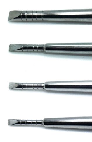 Dental Ridge Chisels Bone Splitting Surgical Implant Periodontal Steel 4 Pieces Instruments in Saudi Arabia
