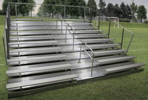 Gared Spectator Stationary 15' Bleacher with Aisle, 8 Row in Kuwait