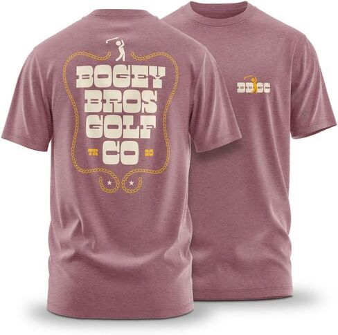 Bogey Bros T Shirt for Men – Athletic Fit Golf Tee, Stretch 60% Cotton 40% Polyester, Lightweight 4.3 oz, Tagless in Kuwait