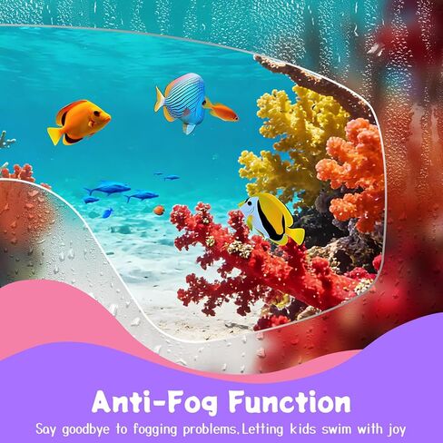 2 Pack Kids Swim Goggles for 3-15, Anti Fog UV Protection Pool Water Swimming Goggles for Boys Girls Toddler in Saudi Arabia