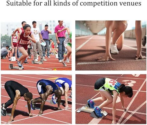 Speed Boost Starting Blocks,Versatile Track and Field Starter Adjustable Angle Enhance Performance in Athletics Train for Running in Saudi Arabia