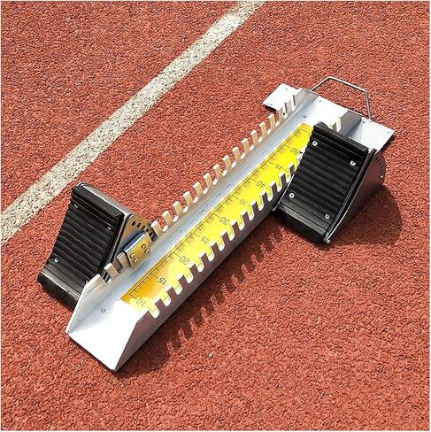 Professional Starting Blocks for Track and Field Sprinters, Super Grippy Ground Nails + Multi Angle Adjustable Pedals, Track Blocks Suitable for Rubber or Cinder Tracks in Saudi Arabia