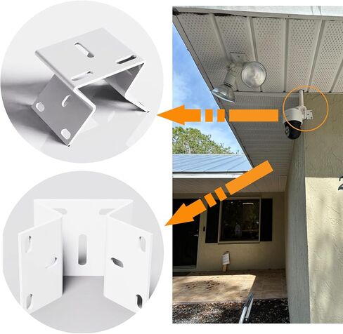 Metal Wall Corner Mount for CCTV Camera, Right Angle Bracket with Screws in Kuwait