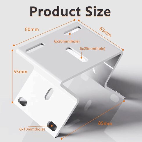 Metal Wall Corner Mount for CCTV Camera, Right Angle Bracket with Screws in Kuwait