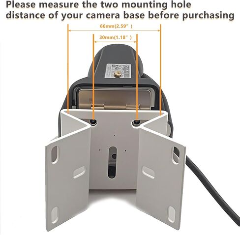 Metal Wall Corner Mount for CCTV Camera, Right Angle Bracket with Screws in Kuwait