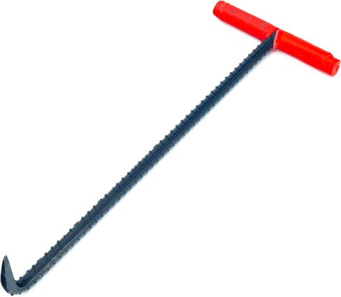 Heavy Duty 18''(45cm) Long T Shape Lifting Reaching Hook for Lifting Pulling Moving Manhole Covers, Storm Drains, Septic Tank Lids Door Pointed Head in Kuwait