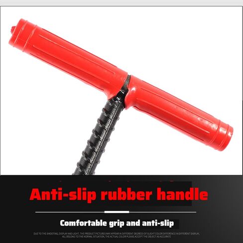 Heavy Duty 18''(45cm) Long T Shape Lifting Reaching Hook for Lifting Pulling Moving Manhole Covers, Storm Drains, Septic Tank Lids Door Pointed Head in Kuwait