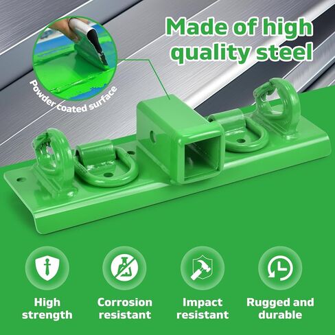 خطافات انتزاع دلو الجرار مع وظيفة القفل الذاتي (ترقية 2026)، خطافات دلو الجرار مثبتة على خطافات جهاز استقبال 2 بوصة (للخدمة الشاقة) مع حلقات على شكل حرف D متوافقة مع جرارات كوبوتا in Kuwait