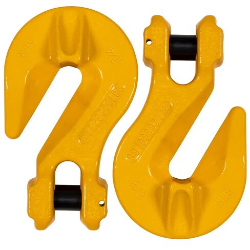US Cargo Control 3/4 Inch Clevis Grab Hooks (2-Pack), G80 Chain Hooks, 28,300 LBS Working Load Limit, Chain Clevis Hooks for Lifting, Hauling, Towing, Trailers, & Chain Binders in Saudi Arabia