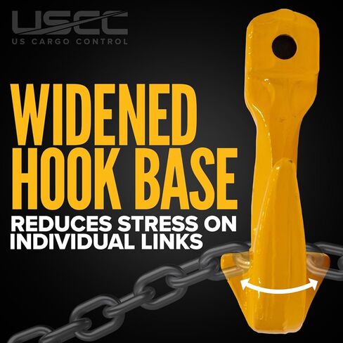 US Cargo Control 3/8 Inch Clevis Grab Hooks (2-Pack), G80 Chain Hooks, 7,100 LBS Working Load Limit, Chain Clevis Hooks for Lifting, Hauling, Towing, Trailers, & Chain Binders in Saudi Arabia