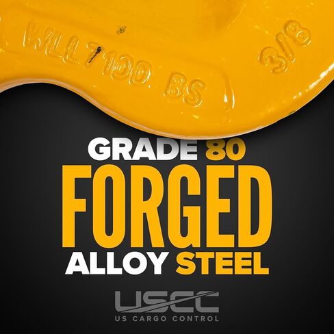 US Cargo Control 3/8 Inch Clevis Grab Hooks (2-Pack), G80 Chain Hooks, 7,100 LBS Working Load Limit, Chain Clevis Hooks for Lifting, Hauling, Towing, Trailers, & Chain Binders in Saudi Arabia