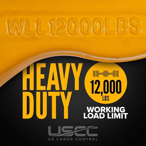 US Cargo Control 1/2 Inch Clevis Grab Hooks (2-Pack), G80 Chain Hooks, 12,000 LBS Working Load Limit, Chain Clevis Hooks for Lifting, Hauling, Towing, Trailers, & Chain Binders in Saudi Arabia