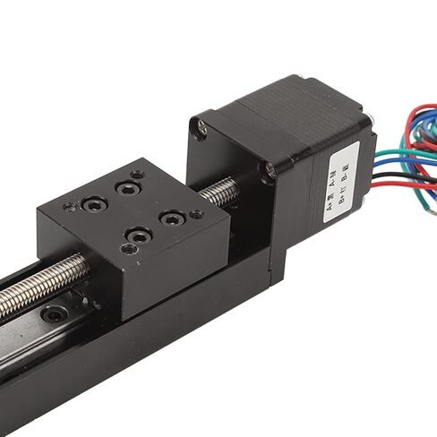 مشغل شرائح دليل خطي صغير CNC دقيق 50 مم مرحلة حركة محرك متدرج مع سعة تحميل عالية لبناء سبيكة نقش جهاز التوجيه باستخدام الحاسب الآلي DIY in Kuwait