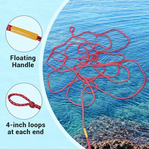 حبل سحب Z00MBROS لأنابيب قابلة للسحب لراكبين 1-2، حبل أمان بطول 60 قدمًا و2500 رطل in Kuwait