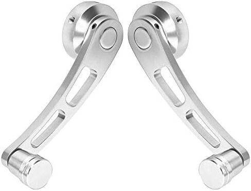 Window Crank for Classic Car, 2pcs Alloy Handle Winder Riser, Silver in Kuwait