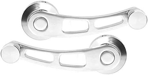 Window Crank for Classic Car, 2pcs Alloy Handle Winder Riser, Silver in Kuwait