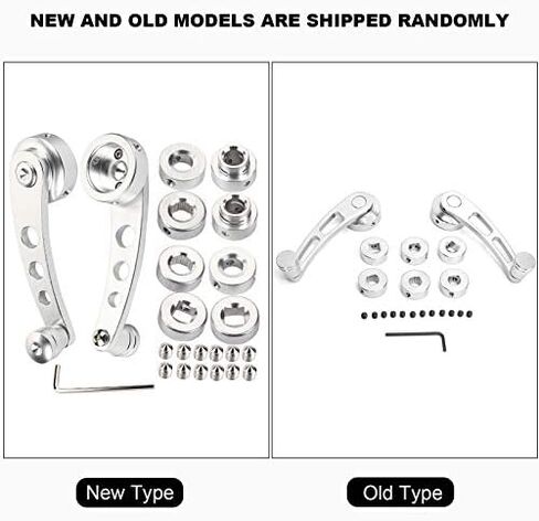 Window Crank for Classic Car, 2pcs Alloy Handle Winder Riser, Silver in Kuwait