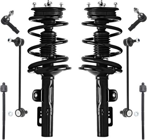 Detroit Axle - طقم التعليق الأمامي 16PC لعام 2006-2012 Toyota RAV4 ، 2 دعامات جاهزة ، 2 أذرع التحكم السفلية ، 4 قضبان التعادل 4 أشرطة الترجيع الخلفي الأمامية 2 امتصاص الصدمات الخلفي 2 استبدال الأحذية [2.4L 2.5L] in Kuwait