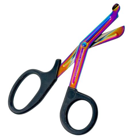 Pack of 2 | Heavy-Duty Utility Trauma Shears 7.5-Inches | Fluoride-Coated Blades | Multi-Purpose Cutting Scissors for Nurses, Paramedics, Firefighters in Kuwait