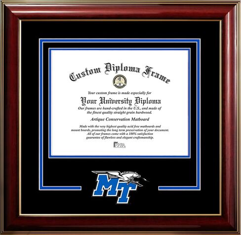 Campus Images Middle Tennessee State University 11w x 8.5h Classic Spirit Logo Diploma Frame in Saudi Arabia
