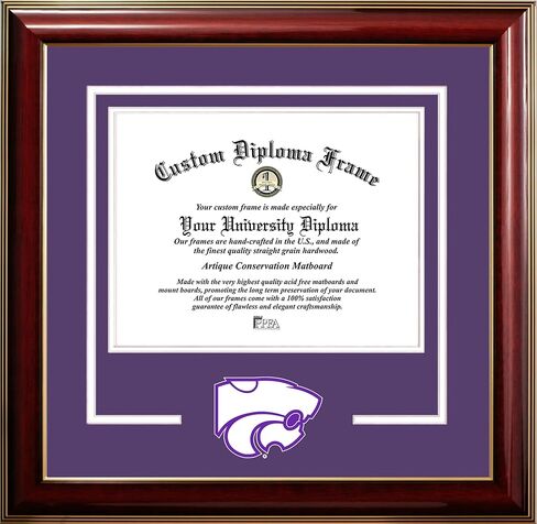 Campus Images Kansas State Wildcats 11w x 8.5h Classic Spirit Logo Diploma Frame in Saudi Arabia