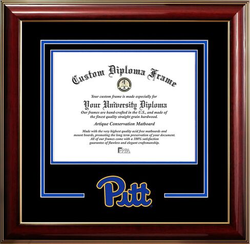 إطار صور الحرم الجامعي Pittsburgh Panthers مقاس 11 عرضًا × 8.5 ارتفاعًا بشعار Classic Spirit Logo in Saudi Arabia