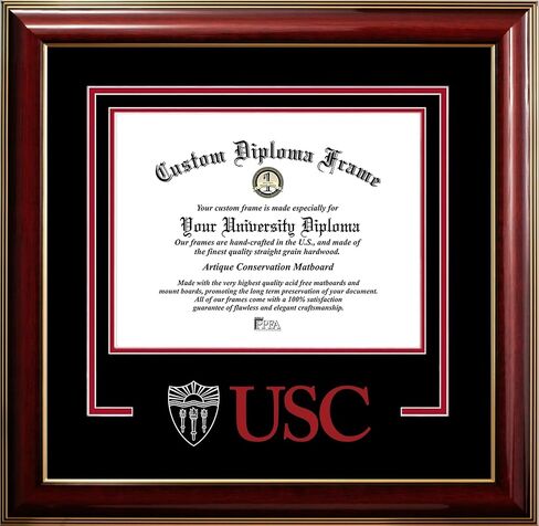 Campus Images USC Trojans 11w x 8.5h Classic Spirit Logo Diploma Frame in Saudi Arabia