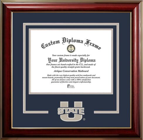 Utah State Aggies 11w x 8.5h Classic Spirit Logo Diploma Frame in Saudi Arabia