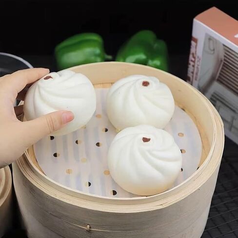 100 ورقة من بطانة المقلاة الهوائية الدائرية مقاس 6 بوصات، وورق البخار، وبساط قماش خاص بالبخار للاستخدام المنزلي من الدرجة الغذائية in Kuwait