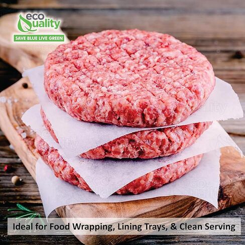 [5000 PACK] Dry Wax Burger Patty Liner Paper 5.5 x 5.5 Inches - Square Patty Papers, Hamburger Patty Papers, Cookies and more! in Saudi Arabia