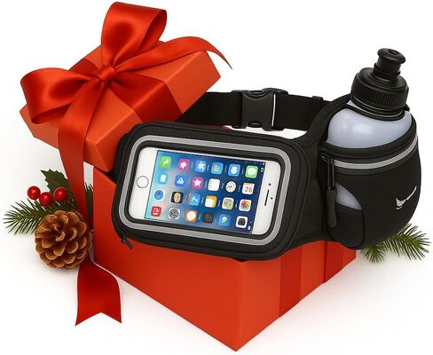 Ultimate Hydration System Bundle – Running Hydration Vest w/ 50oz Bladder, Hydration Belt w/2 Bottles & 12oz Handheld Bottle – Water Resistant, Reflective, No-Bounce, Trail & Marathon Ready in Kuwait