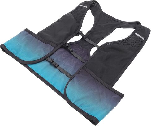 Diydeg Running Vest, Lightweight Breathable Hydration Vest with 2 Front Pockets for 250ml Water Bottles and Large Back Compartment, Reflective Strips for Night Running in Saudi Arabia