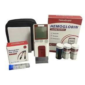 HemoGuard Hemoglobin Test Meter kit with 50pcs strips,50 lancets and 50 capillary tubes in Kuwait