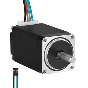 Nema 11 Stepper Motor 2 Phase 1.8‌°‌ 13Ncm(18.41oz·in) High Torque Bipolar 45mm 7.3Ω 0.8A 4-Wire Shaft 20mm φ5mm 28 Stepper Motor Cable 1M for 3D Printer DIY Robot CNC Machine in Kuwait