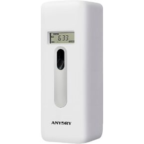 Automatic LCD Air Freshener Dispenser Wall Mount or Free Standing, Programmable Spray for Bathroom Home Office Hotel Commercial Use, Compatible with Glade Refills, White in Kuwait