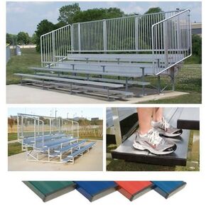 Ssn NB0421CVPN 4 Row 21 ft. Preferred Vertical Picket Bleacher44; Navy in Kuwait