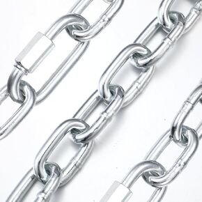 72 Inch 7000 Lbs Capacity Trailer Safety Chain with M8 Connecting Rings, Heavy Duty Utility Chain Rustproof Zinc-Plated, Towing Accessories for Trucks Car Vehicle Trailers Boats in Kuwait